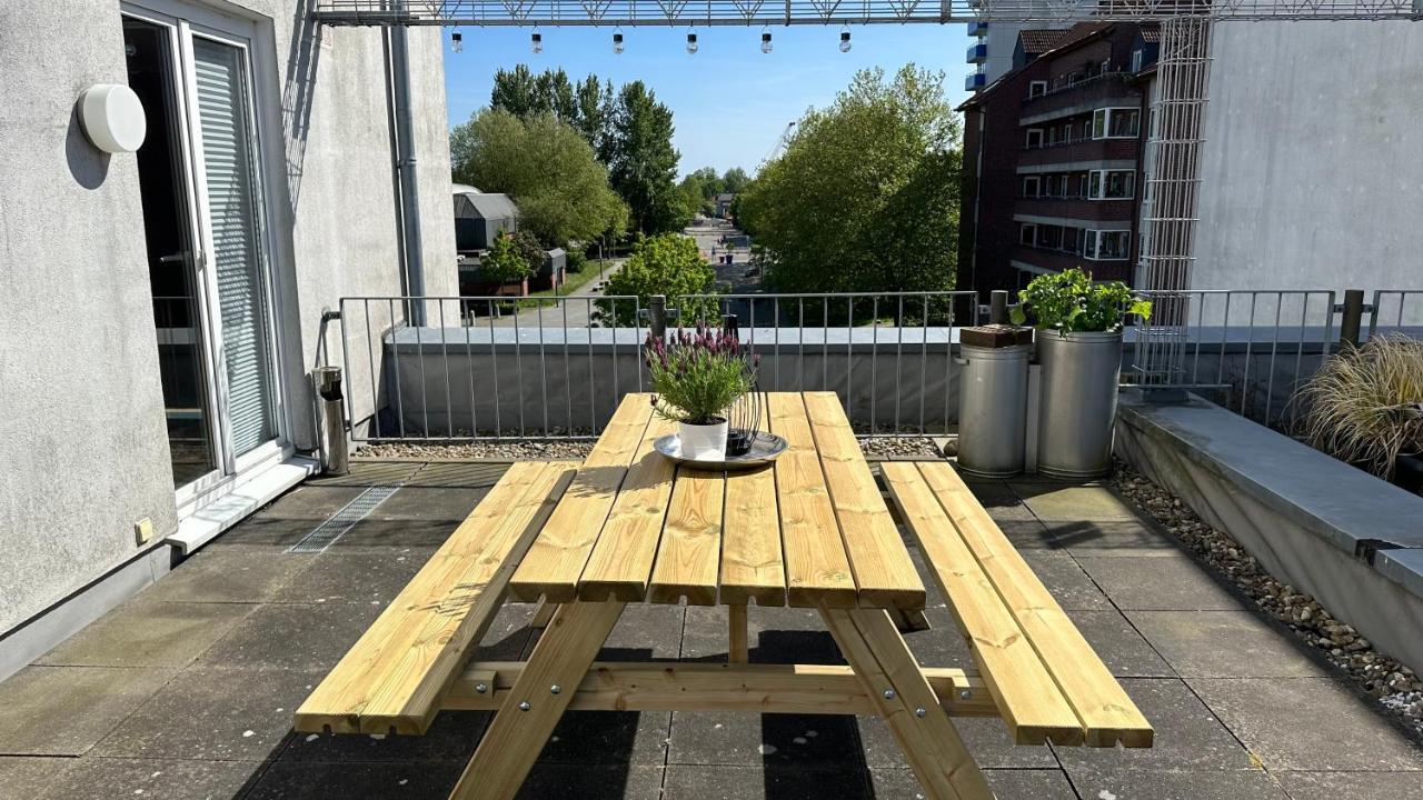 Fischers Ferienwohnung Mit Dachterrasse, Innenstadt Wilhelmshaven Eksteriør bilde